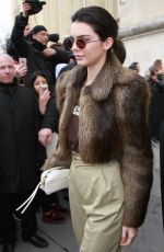 KENDALL JENNER Leaves Chanel Fashion Show at Paris Fashion Week 03/07/2017