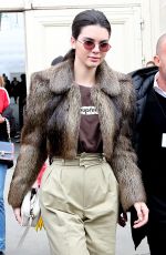 KENDALL JENNER Leaves Chanel Fashion Show at Paris Fashion Week 03/07/2017