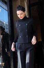 KENDALL JENNER Leaves Her Hotel in Paris 03/02/2017