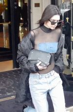 KENDALL JENNER Leaves Her Hotel in Paris 03/06/2017