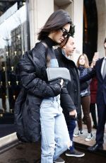 KENDALL JENNER Leaves Her Hotel in Paris 03/06/2017