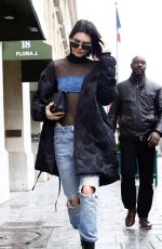KENDALL JENNER Leaves Her Hotel in Paris 03/06/2017