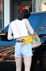 KENDALL JENNER Leaves Kreation Organic Juicery in Beverly Hills 03/09/2017