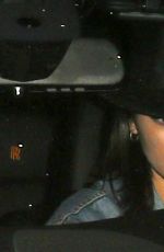 KENDALL JENNER Leaves Peppermint Club in West Hollywood 03/20/2017