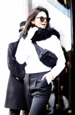 KENDALL JENNER Leaves the Four Seasons Hotel in Paris 02/28/2017
