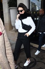 KENDALL JENNER Leaves the Four Seasons Hotel in Paris 02/28/2017
