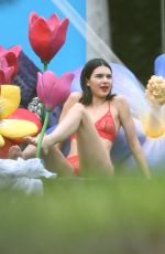 KENDALL JENNER on the Set of a Photoshoot in Miami 03/12/2017