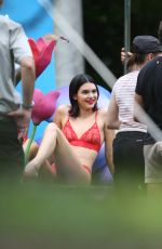 KENDALL JENNER on the Set of a Photoshoot in Miami 03/12/2017