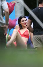 KENDALL JENNER on the Set of a Photoshoot in Miami 03/12/2017