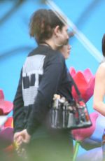 KENDALL JENNER on the Set of a Photoshoot in Miami 03/12/2017