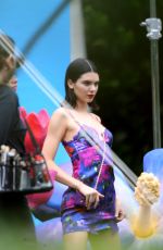 KENDALL JENNER on the Set of a Photoshoot in Miami 03/12/2017