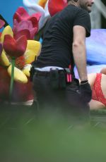 KENDALL JENNER on the Set of a Photoshoot in Miami 03/12/2017