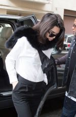 KENDALL JENNER Out and About in Paris 02/28/2017