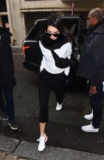 KENDALL JENNER Out and About in Paris 02/28/2017