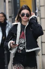 KENDALL JENNER Out Shopping in Paris 03/05/2017