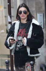 KENDALL JENNER Out Shopping in Paris 03/05/2017