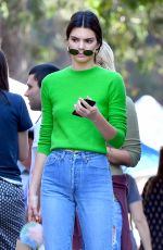 KENDALL JENNER Shopping at Flea Market in Los Angeles 03/26/2017