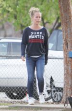 KENDRA WILKINSON at a Baseball Field in Los Angeles 03/07/2017