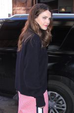 KERI RUSSELL Leaves AOL Studio in New York 03/08/2017