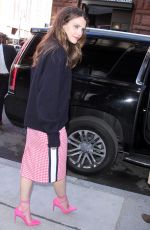 KERI RUSSELL Leaves AOL Studio in New York 03/08/2017