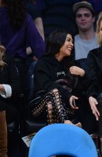 KHLOE and KOURTNEY KARDASHIAN at LA Lakers vs Cavaliers Game 03/19/2017