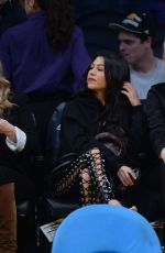 KHLOE and KOURTNEY KARDASHIAN at LA Lakers vs Cavaliers Game 03/19/2017