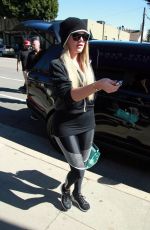 KHLOE KARDASHIAN Arrives at a Spa in Brentwood 02/28/2017