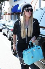 KHLOE KARDASHIAN Arrives at a Spa in Brentwood 02/28/2017