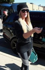 KHLOE KARDASHIAN Arrives at a Spa in Brentwood 02/28/2017