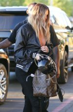 KHLOE KARDASHIAN Arrives at an Arcade in Los Angeles 03/29/2017