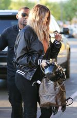 KHLOE KARDASHIAN Arrives at an Arcade in Los Angeles 03/29/2017