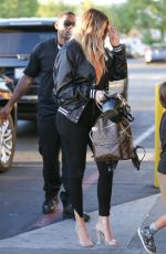 KHLOE KARDASHIAN Arrives at an Arcade in Los Angeles 03/29/2017