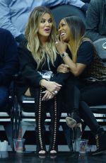 KHLOE KARDASHIAN at LA Clippers vs Cavaliers Game 03/18/2017