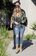 KHLOE KARDASHIAN in Ripped Jeans Leaves a Studio in West Lake 03/28/2017