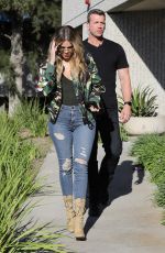 KHLOE KARDASHIAN in Ripped Jeans Leaves a Studio in West Lake 03/28/2017