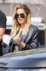 KHLOE KARDASHIAN in Ripped Jeans Out in Westlake Village 03/10/2107