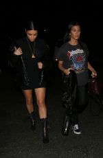 KIM and KOURTNEY KARDASHIAN Night Out in Los Angeles 03/13/2017