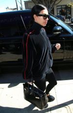KIM KARDASHIAN Arrives at a Spa in Brentwood 02/28/2017
