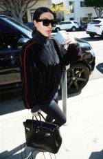 KIM KARDASHIAN Arrives at a Spa in Brentwood 02/28/2017