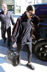 KIM KARDASHIAN Arrives at a Spa in Brentwood 02/28/2017
