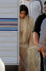 KIM KARDASHIAN on the Set of Ocean’s Eight in Los Angeles 03/06/2017