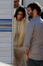 KIM KARDASHIAN on the Set of Ocean’s Eight in Los Angeles 03/06/2017