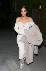 KIM KARDASHIAN Out for Dinner in Los Angeles 03/25/2017