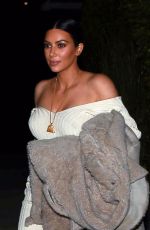 KIM KARDASHIAN Out for Dinner in Los Angeles 03/25/2017