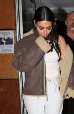 KIM KARDASHIAN Out for Dinner in Los Angeles 03/28/2017