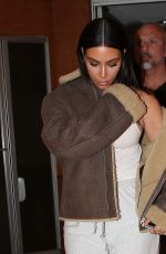 KIM KARDASHIAN Out for Dinner in Los Angeles 03/28/2017