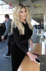 KIM ZOLCIAK at LAX Airport in Los Angeles 03/01/2017