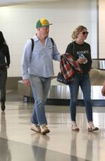 KIRSTEN DUNST and Jesse Plemons at LAX Airport in Los Angeles 03/24/2017