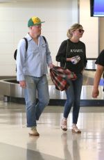 KIRSTEN DUNST and Jesse Plemons at LAX Airport in Los Angeles 03/24/2017