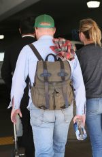 KIRSTEN DUNST and Jesse Plemons at LAX Airport in Los Angeles 03/24/2017